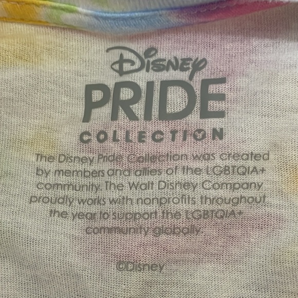 Disney Pride Women's Tie Dye Stitch Tee Shirt. Excellent Condition. Size L. - Picture 7 of 8